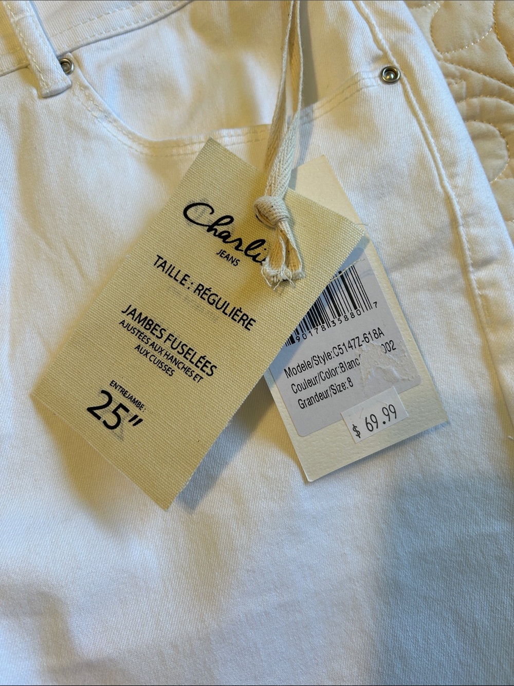 Charlie B White Crop Denim - Picture 8 of 8